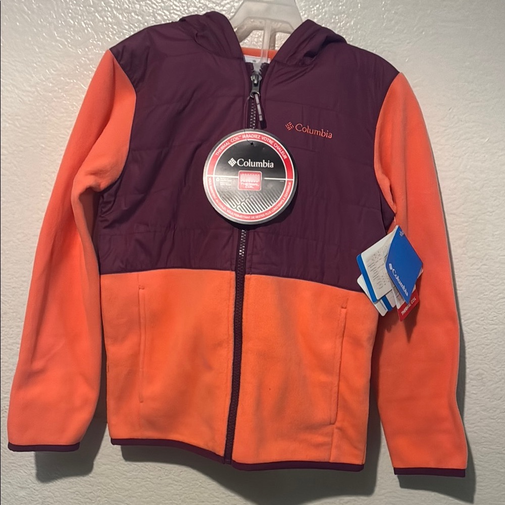 Columbia Youth Jacket in Purple and Orange Girls size small